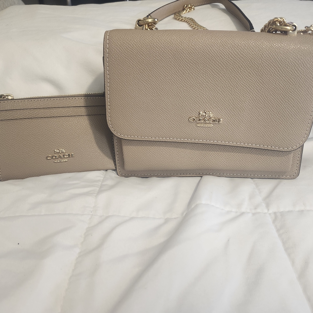 Coach Mini Klare With Small ID Wallet TAUPE